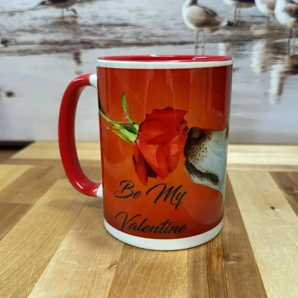 COFFEE CUP 15 oz BE MY VALENTINE SUBLIMATION CUP. 15 OZ - Picture 2 of 7
